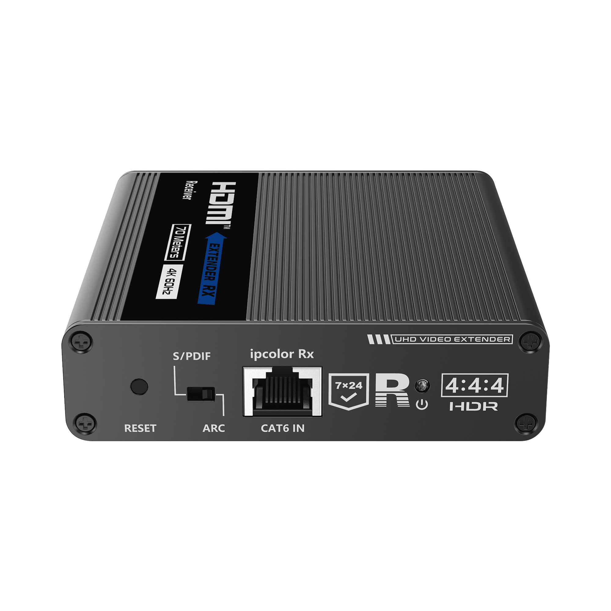 Receptor Compatible para Kits TT- 676 / 4K@60Hz con IR / Distancia de 70 Metros / Conexión en Cascada de hasta 10 Receptores con TT676. Receptor Compatible para Kits TT- 676 / 4K@60Hz con IR / Distancia de 70 Metros / Conexión en Cascada de hasta 10 Receptores con TT676.